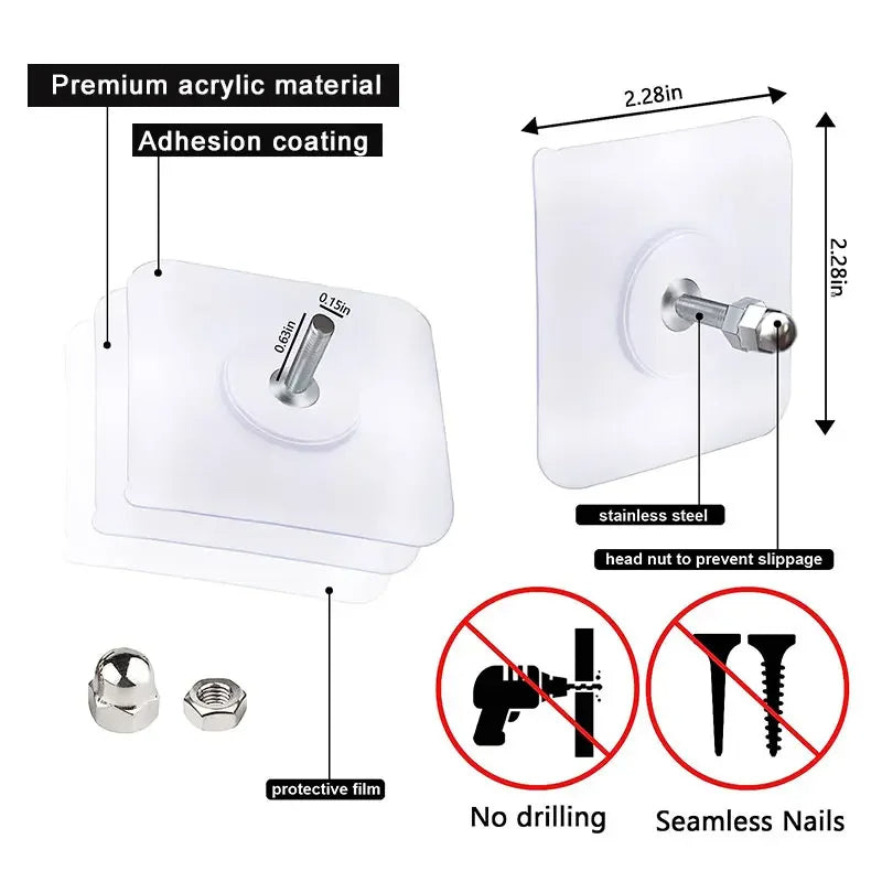 Self Adhesive Screws ( Pack of 10 )